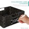 Best Choice Products Set of 4 13in Woven Water Hyacinth Pantry Baskets w/ Chalkboard Label, Chalk Marker